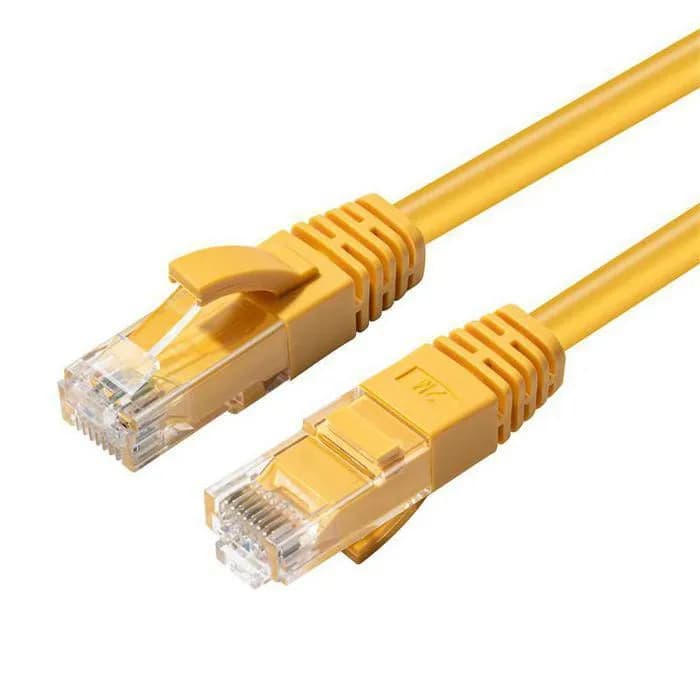 MicroConnect Cat5e U/UTP RJ45 0.3m -verkkokaapeli, keltainen