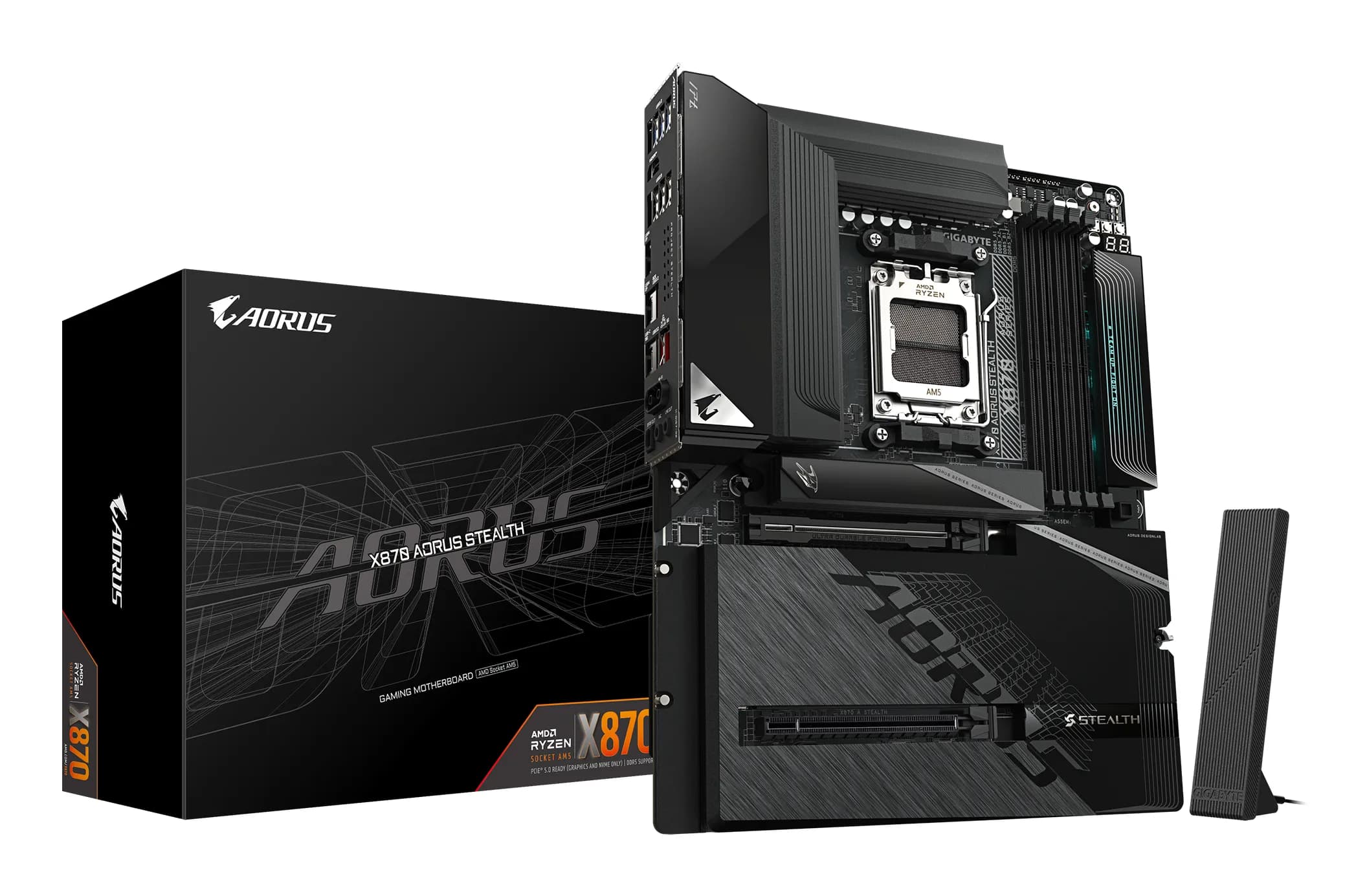 Gigabyte X870 AORUS STEALTH ICE Wi-Fi 7 AM5 ATX -emolevy
