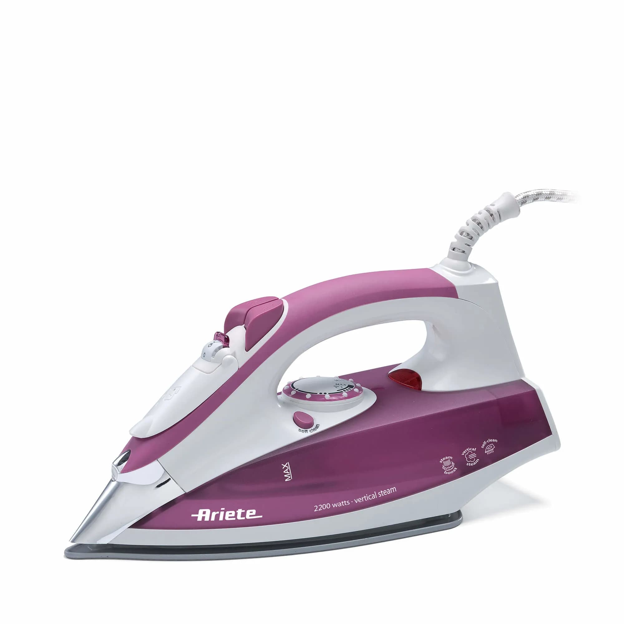 Ariete 00S621500AR0 -höyrysilitysrauta, 2200 W, 0,28 l, valkoinen/liila