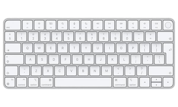 Apple Magic Keyboard with Touch ID USB-C -langaton näppäimistö, hopea/valkoinen