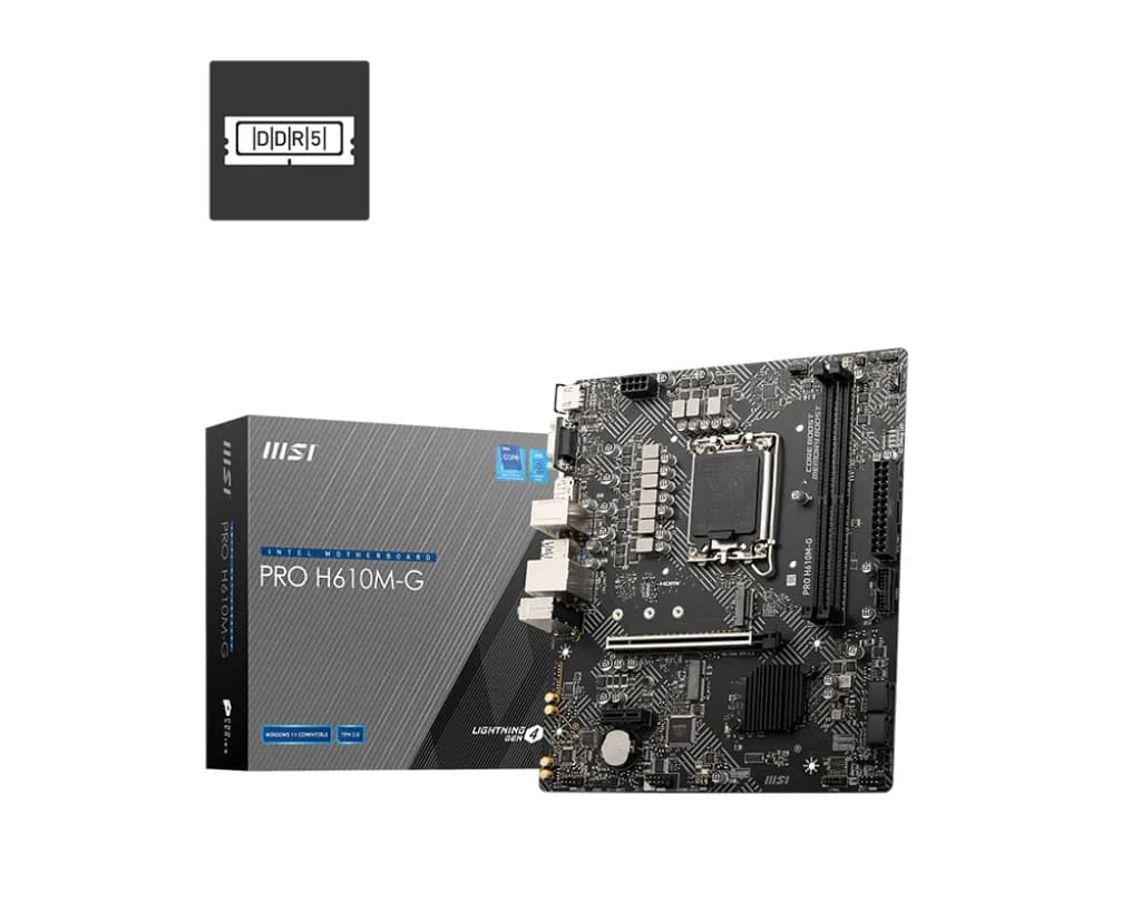 MSI PRO H610M-G DDR5 LGA 1700 mATX -emolevy
