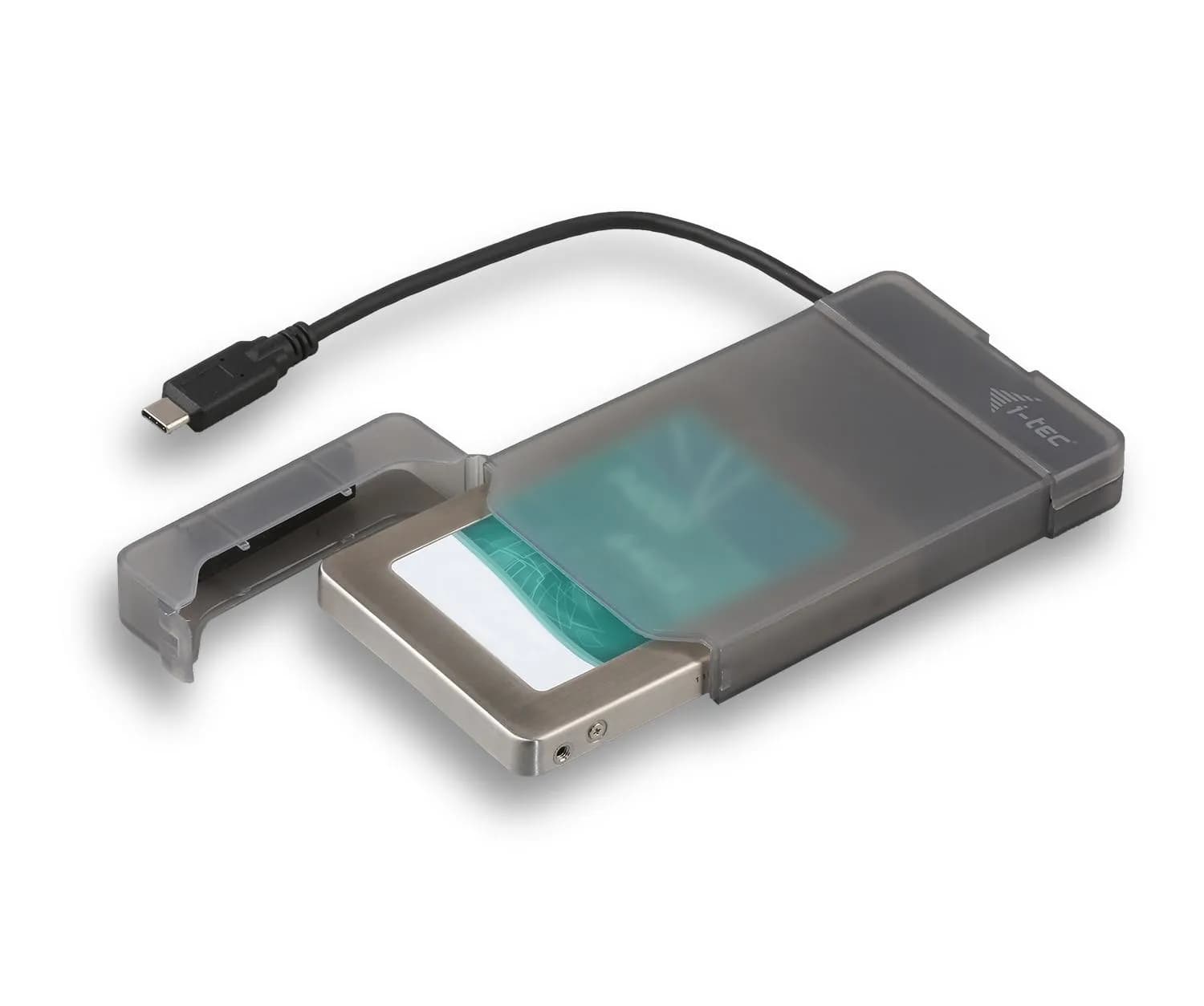 I-TEC MySafe Easy C31MYSAFEU313 2,5" HDD/SSD-ulkoisen aseman kotelo, 1-paikkainen, USB 3.2 Gen 2, USB-C, SATA 6 Gb/s, musta