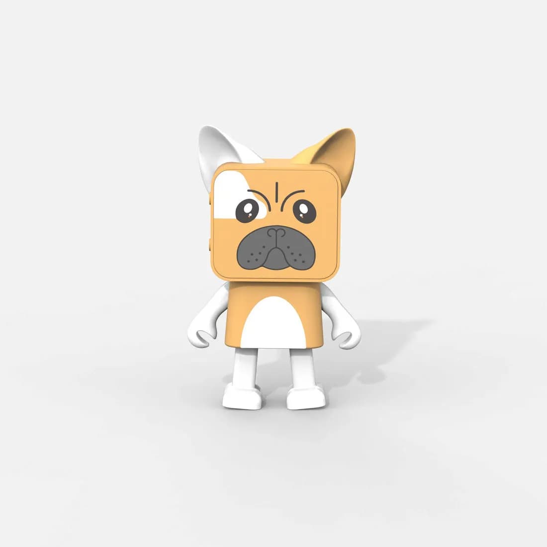 MOB Dancing Animal Bulldog 2.0 langaton, Bluetooth kannettava kaiutin, ruskea, valkoinen