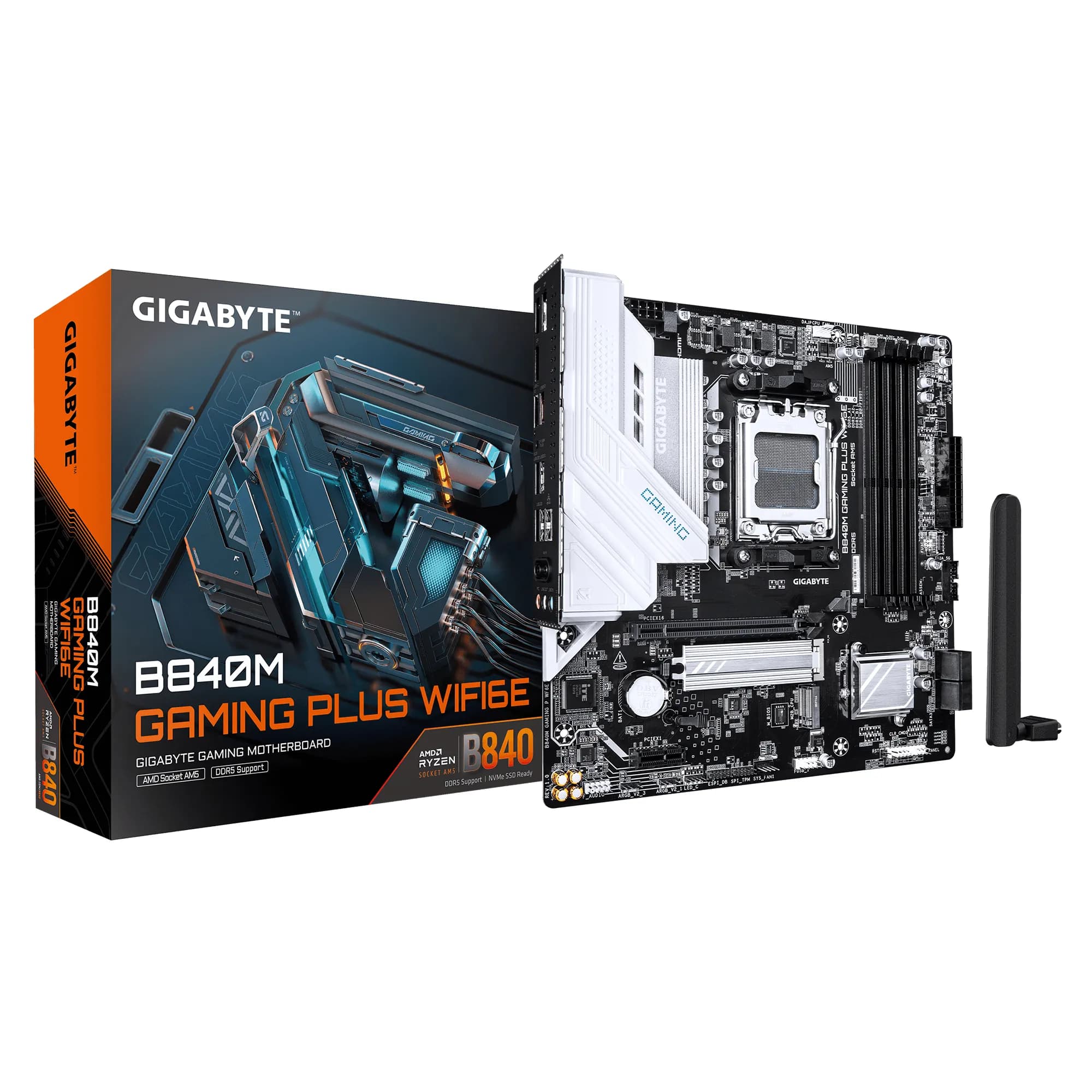 Gigabyte B840M GAMING P WF6E WiFi 6E AM5 mATX -emolevy