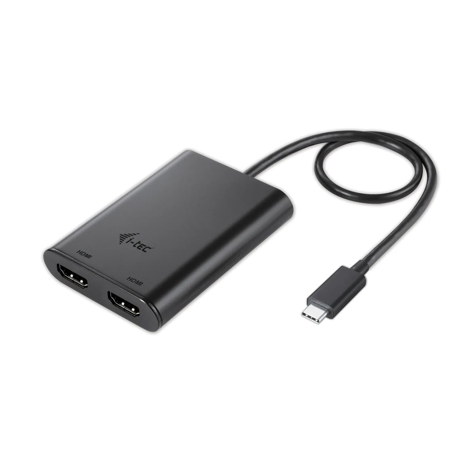 I-Tech USB-C 3.1 Dual 4K HDMI Video Adapter -adapteri, Musta