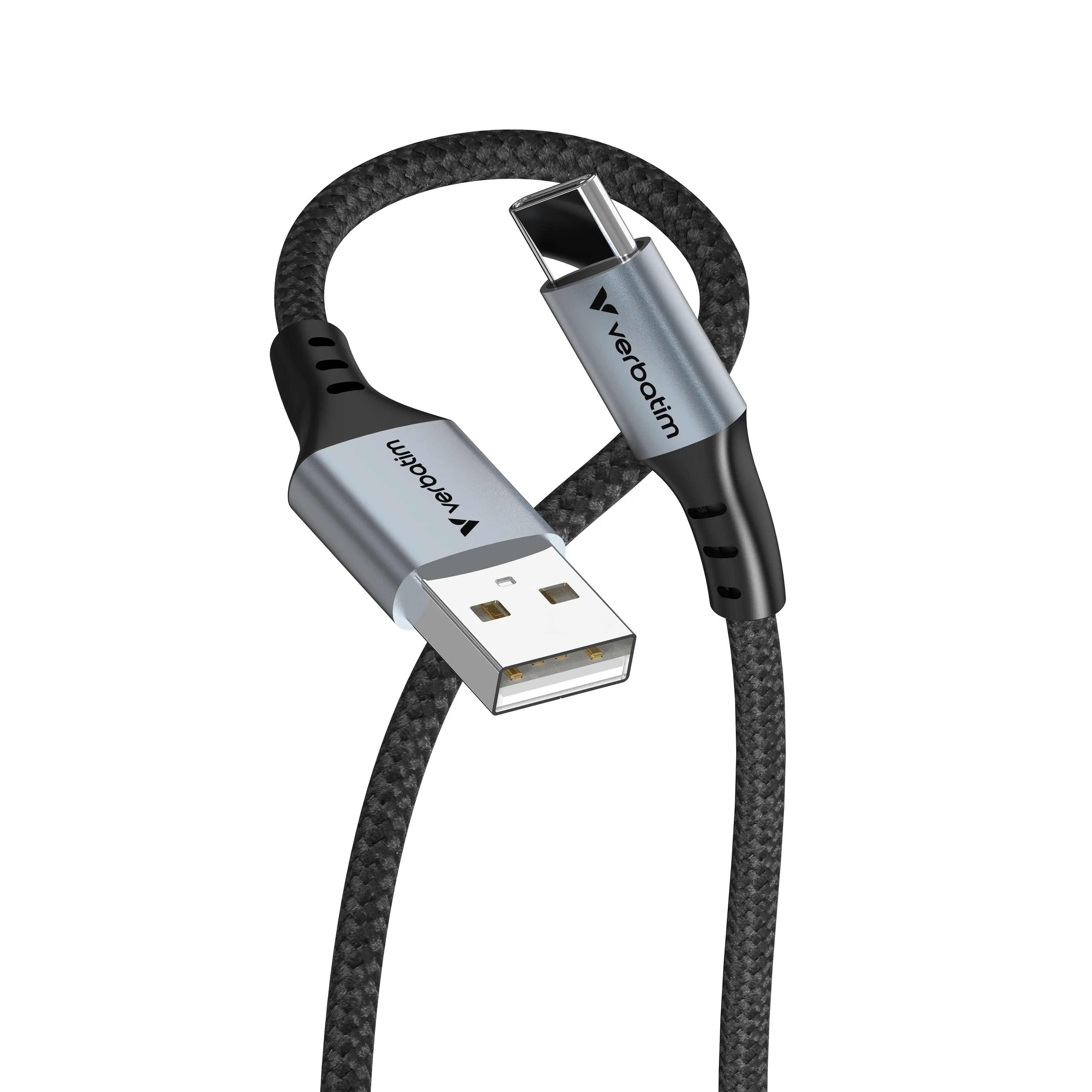 Verbatim Sync & Charge USB-A – USB-C -kaapeli, 1,2 m, musta