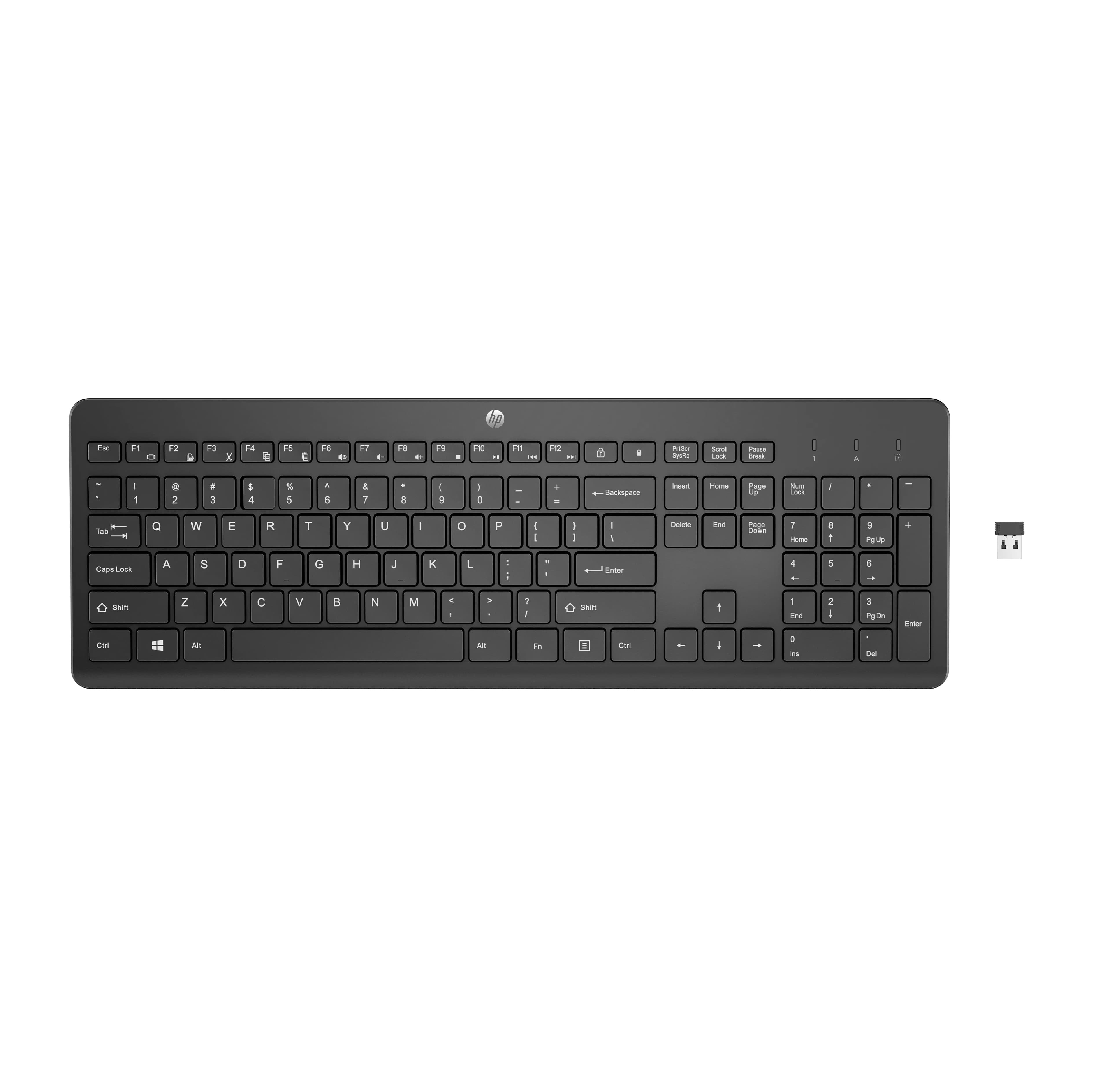 HP 230 -langaton näppäimistö, musta