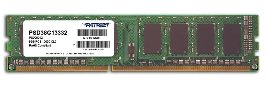 Patriot Signature Line 8 Gt (1 x 8 Gt) DDR3 1333 MHz, CL9 -muisti