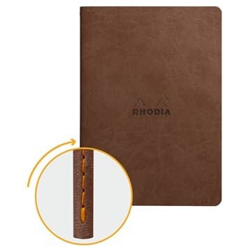 Rhodiarama Sewn spine Choco A5 L