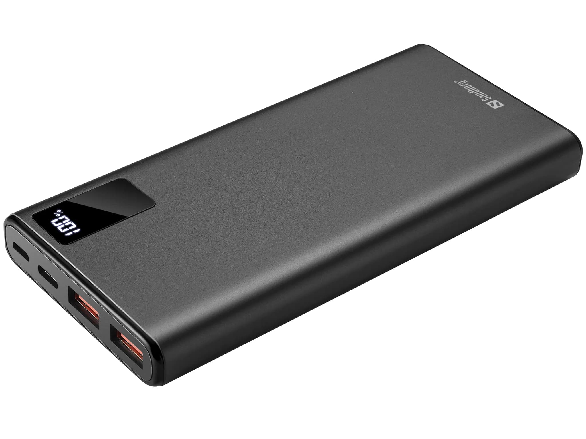 Sandberg Powerbank USB-C PD 10000mAh, 20W -varavirtalähde, Musta