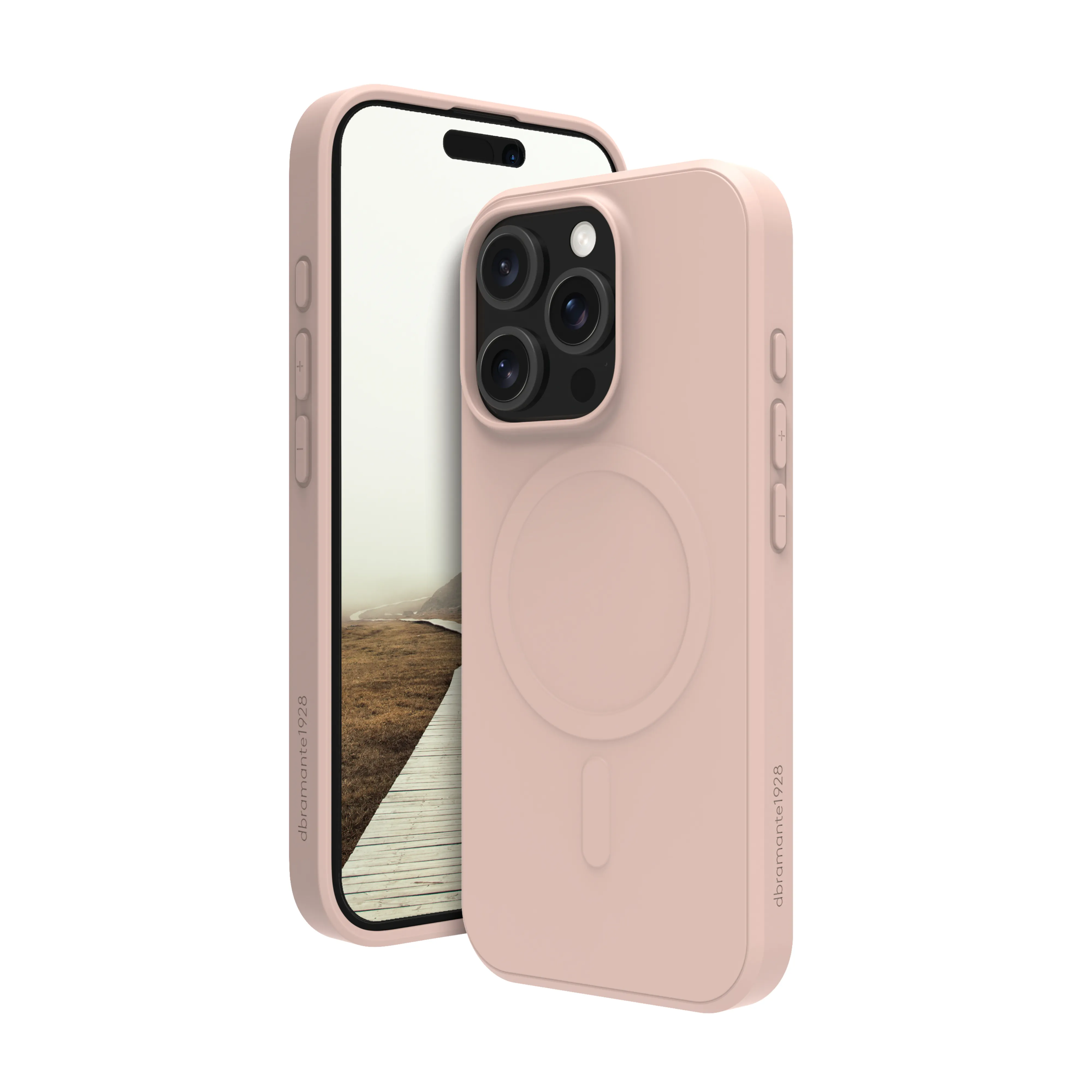 Dbramante1928 Greenland Pro MagSafe, iPhone 16 Pro -suojakuori, Pink Sand
