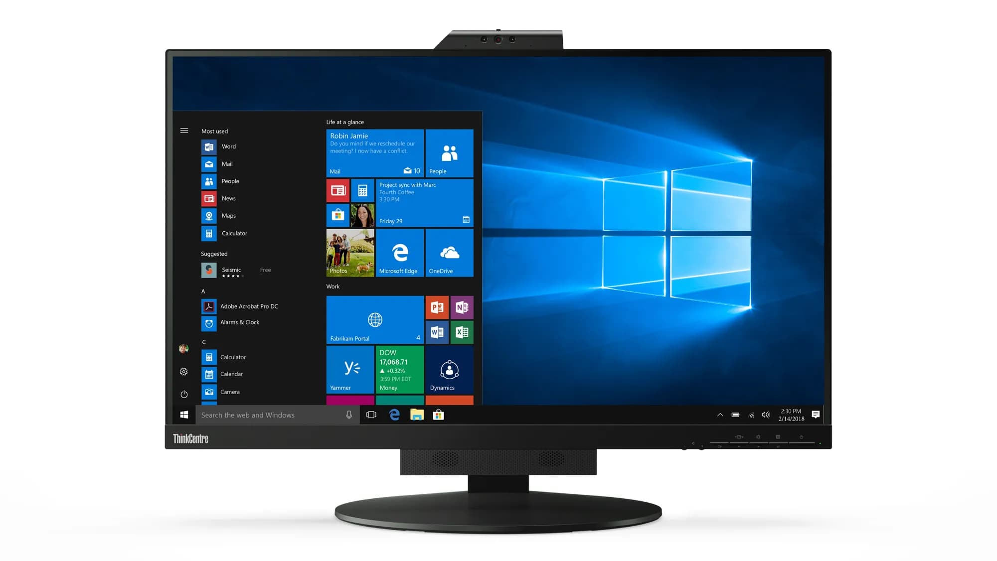 Lenovo ThinkCentre Tiny-in-One 27 27" QHD, IPS -näyttö, USB hub