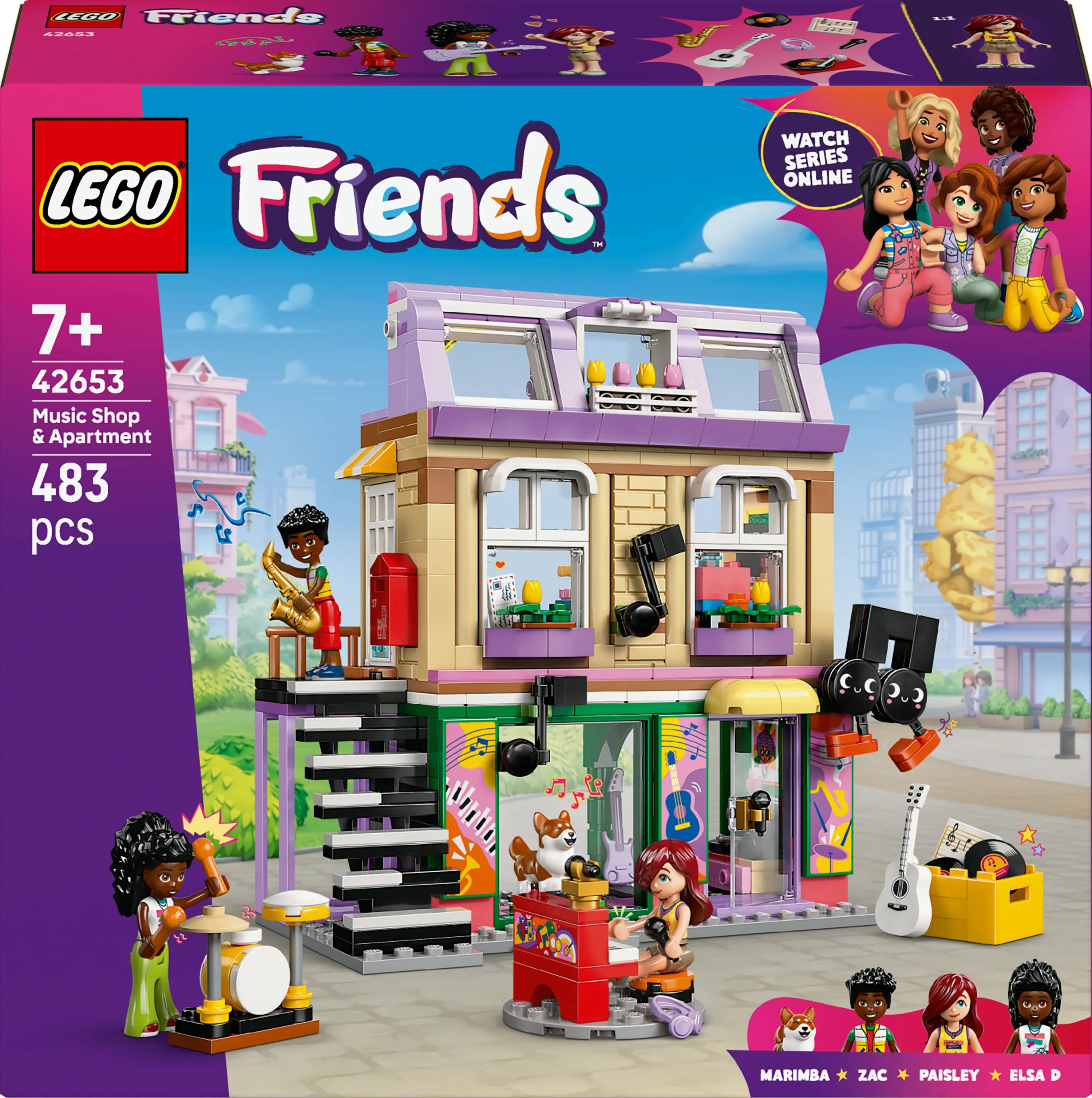 LEGO Friends Musiikkikauppa ja huoneisto 42653