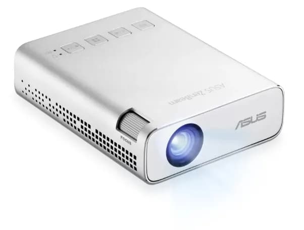 ASUS ZenBeam E1R DLP WVGA 200 ANSI lm -kannettava LED-projektori, hopea