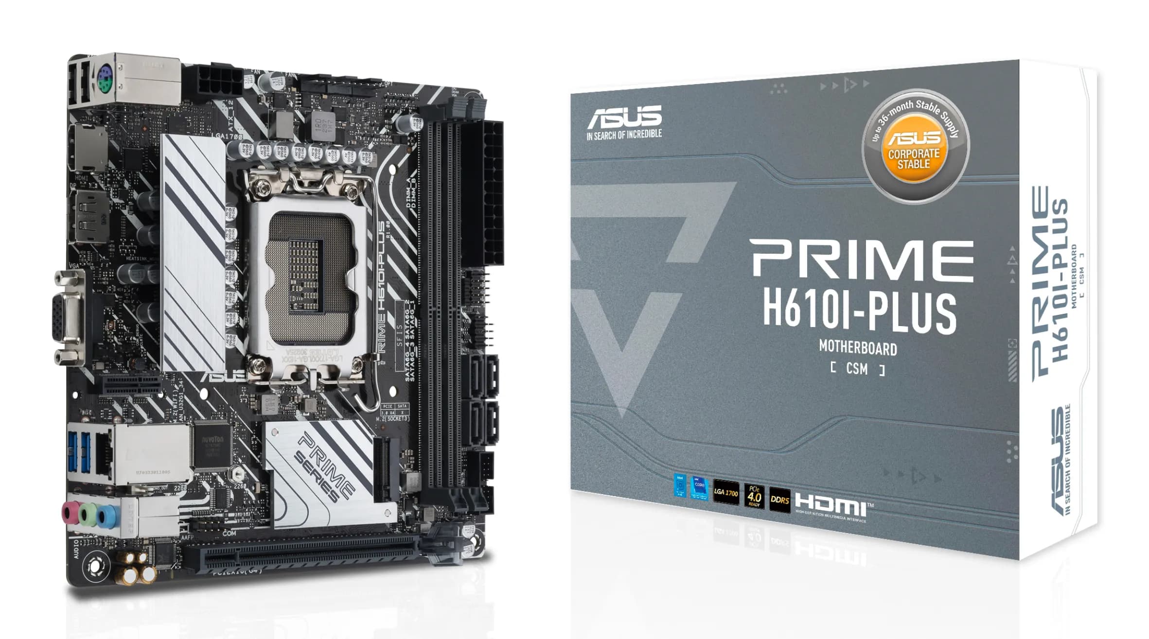 Asus PRIME H610I-PLUS-CSM LGA1700 Mini ITX -emolevy