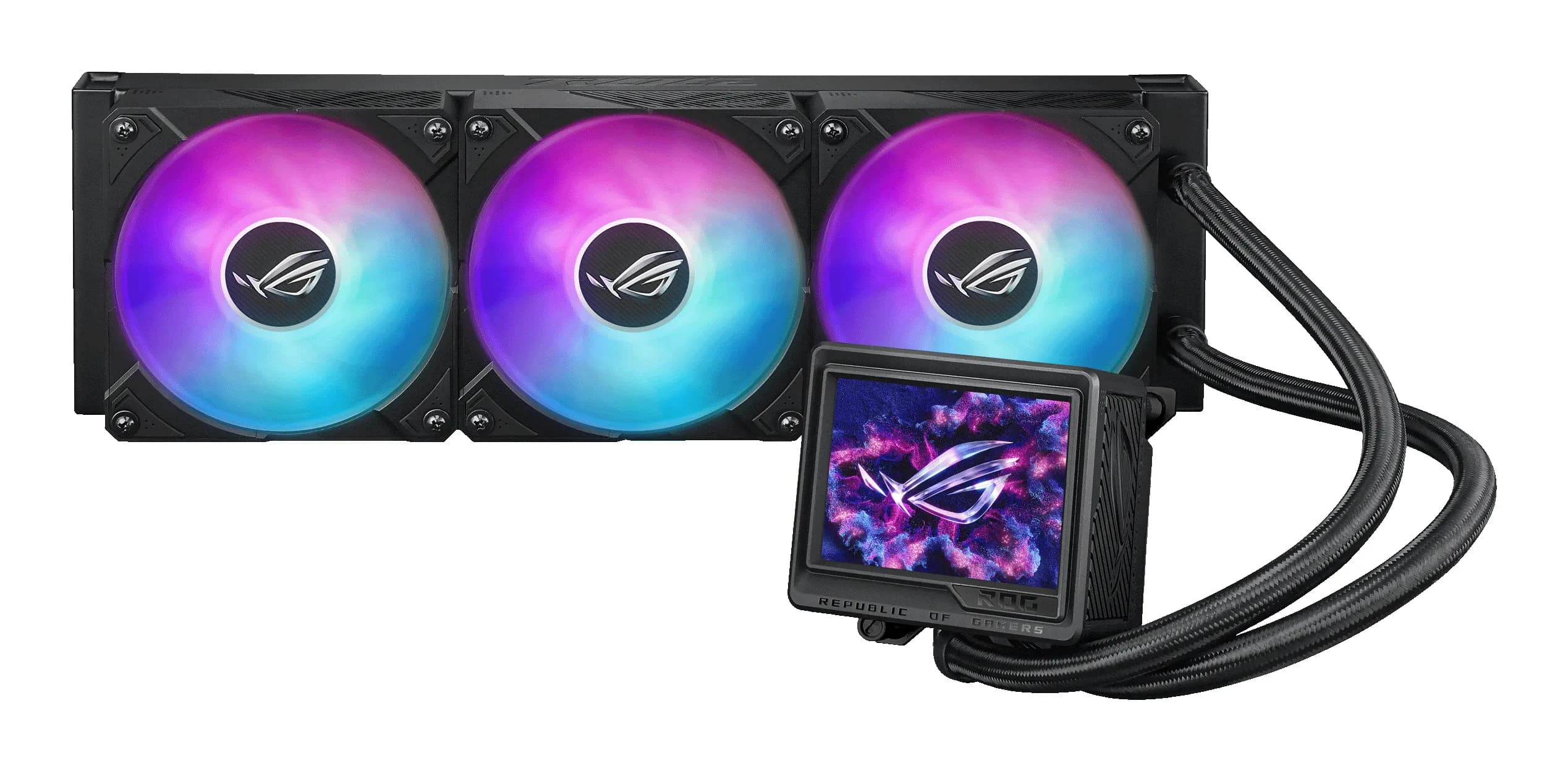 Asus ROG Ryujin III 360mm ARGB -nestejäähdytin, musta