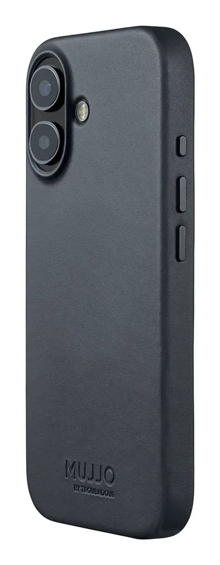 MUJJO Full Leather MagSafe, iPhone 17 -suojakuori, Basalt