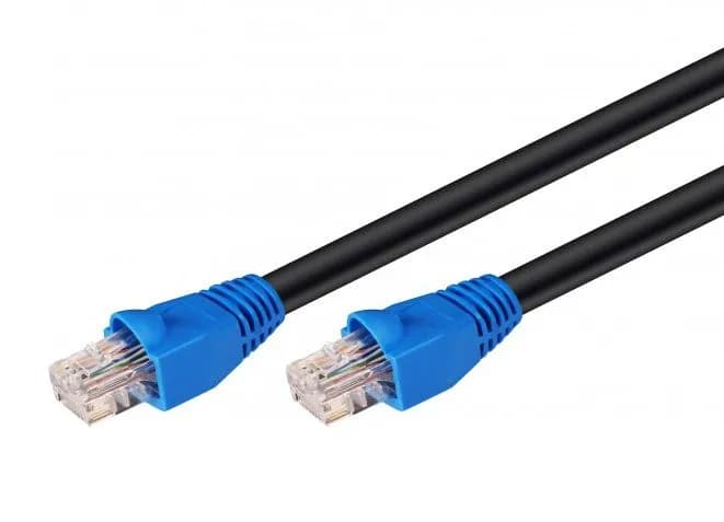 MicroConnect Cat6 U/UTP RJ45 1m -verkkokaapeli, musta