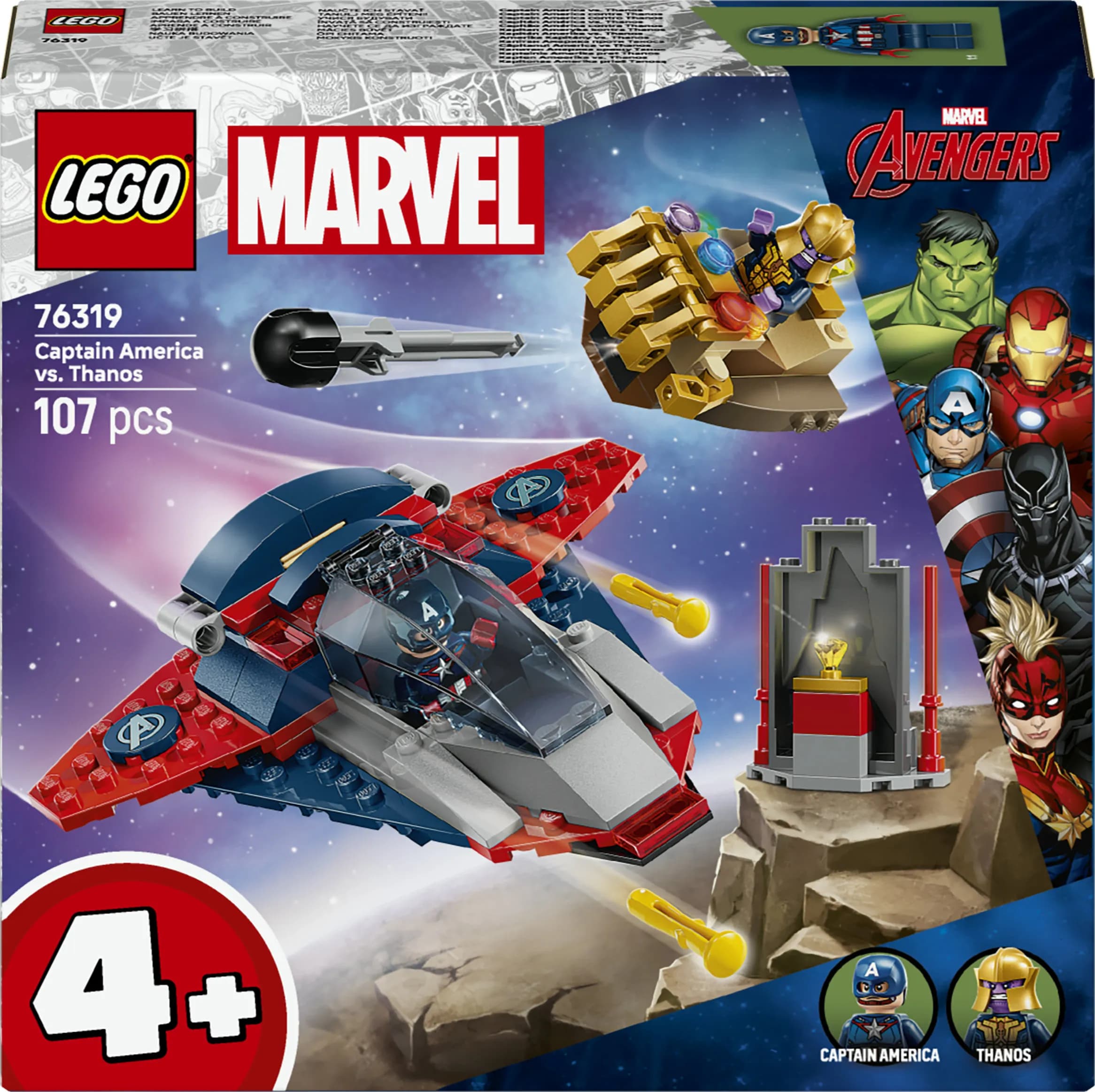 LEGO Marvel Captain America vastaan Thanos 76319