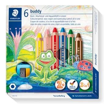 Coloured pencil Buddy chunky 3in1 (6)