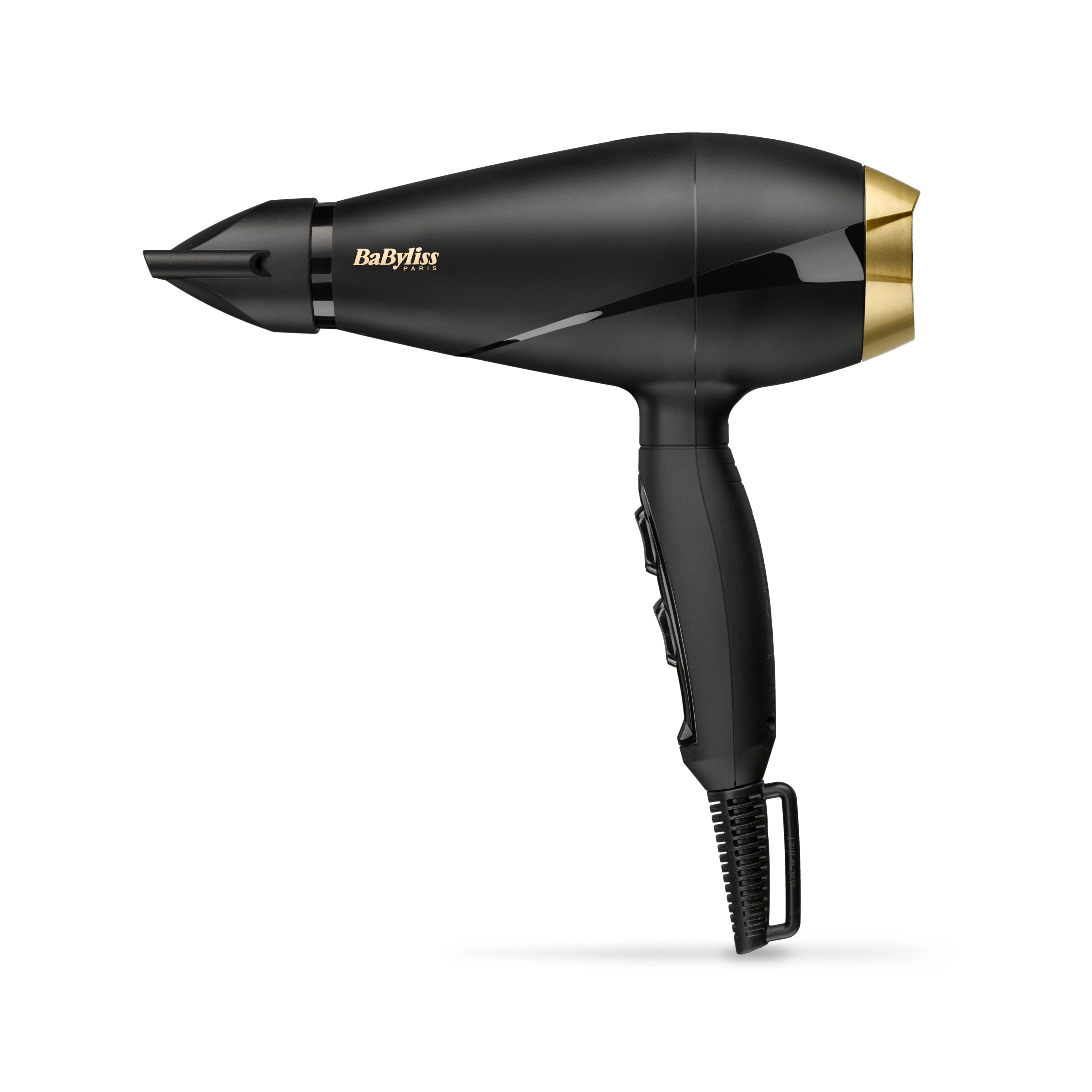 BaByliss 6704E Power Pro 2000, 2000 W -hiustenkuivaaja, musta ja kulta