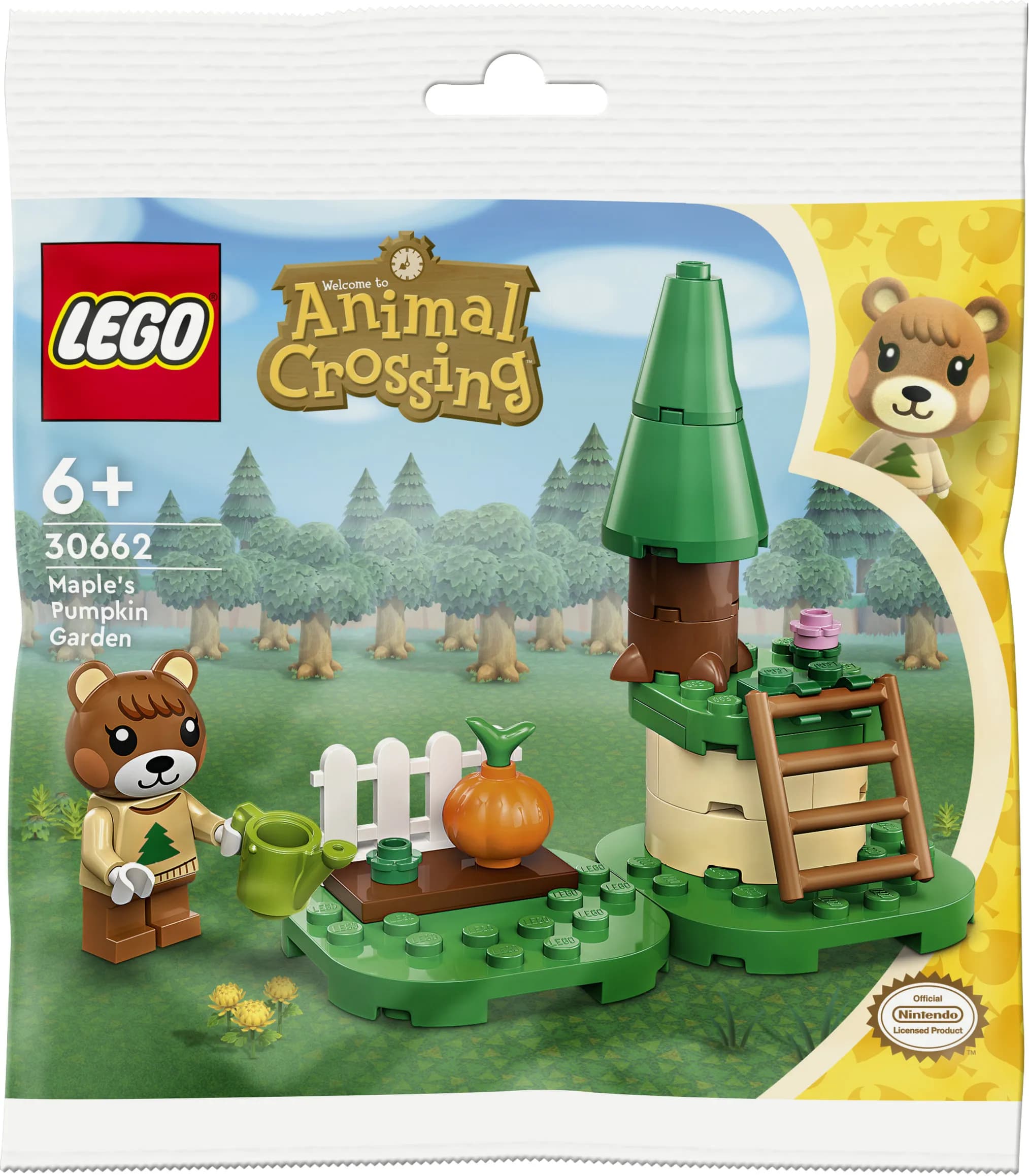 LEGO Animal Crossing Maple ja kurpitsapuutarha & Ranta siistiksi 30662