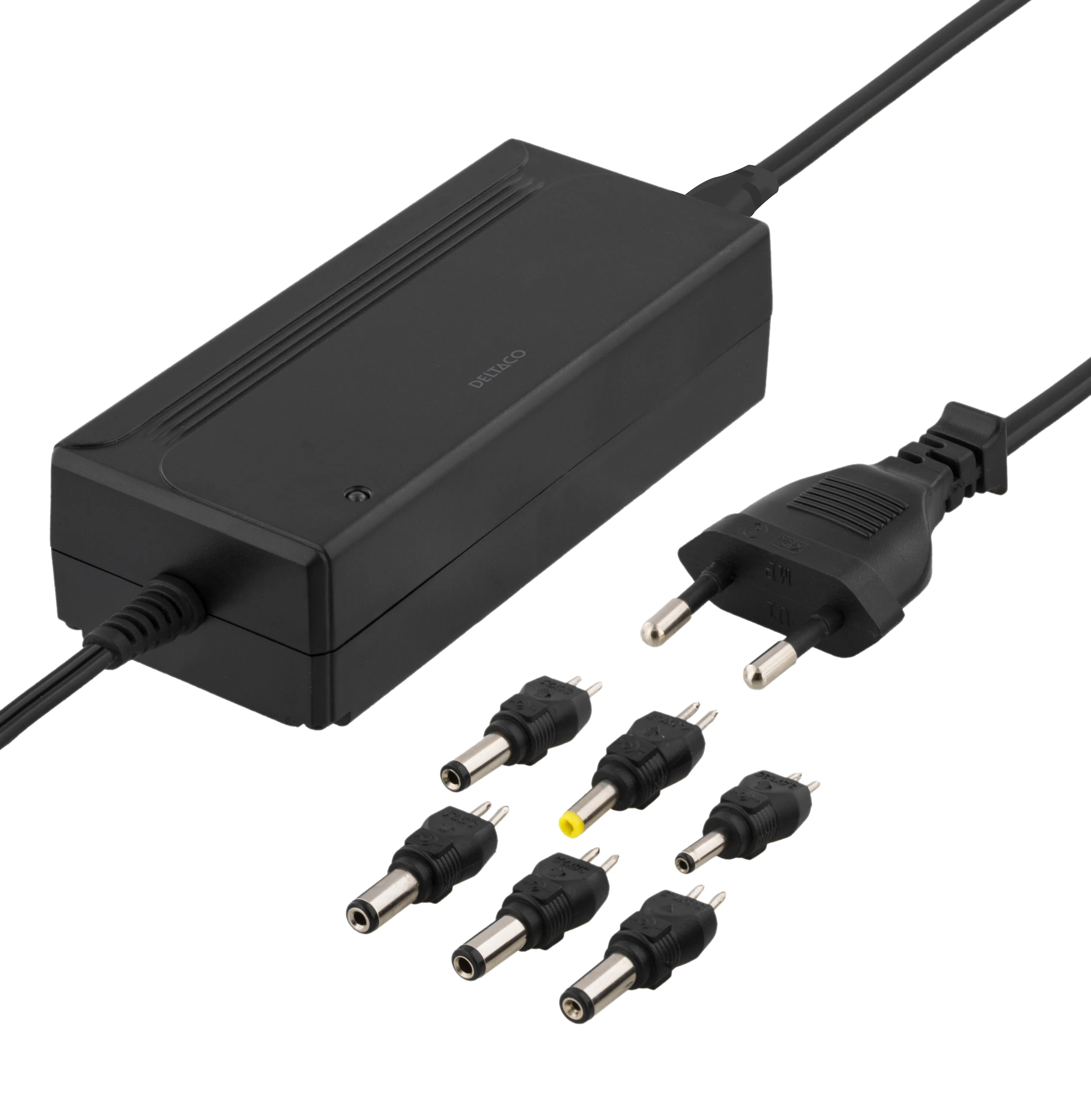 Deltaco 100-240 V, 5-15 V DC, 3 A max, 36 W, 6 tips -laturi