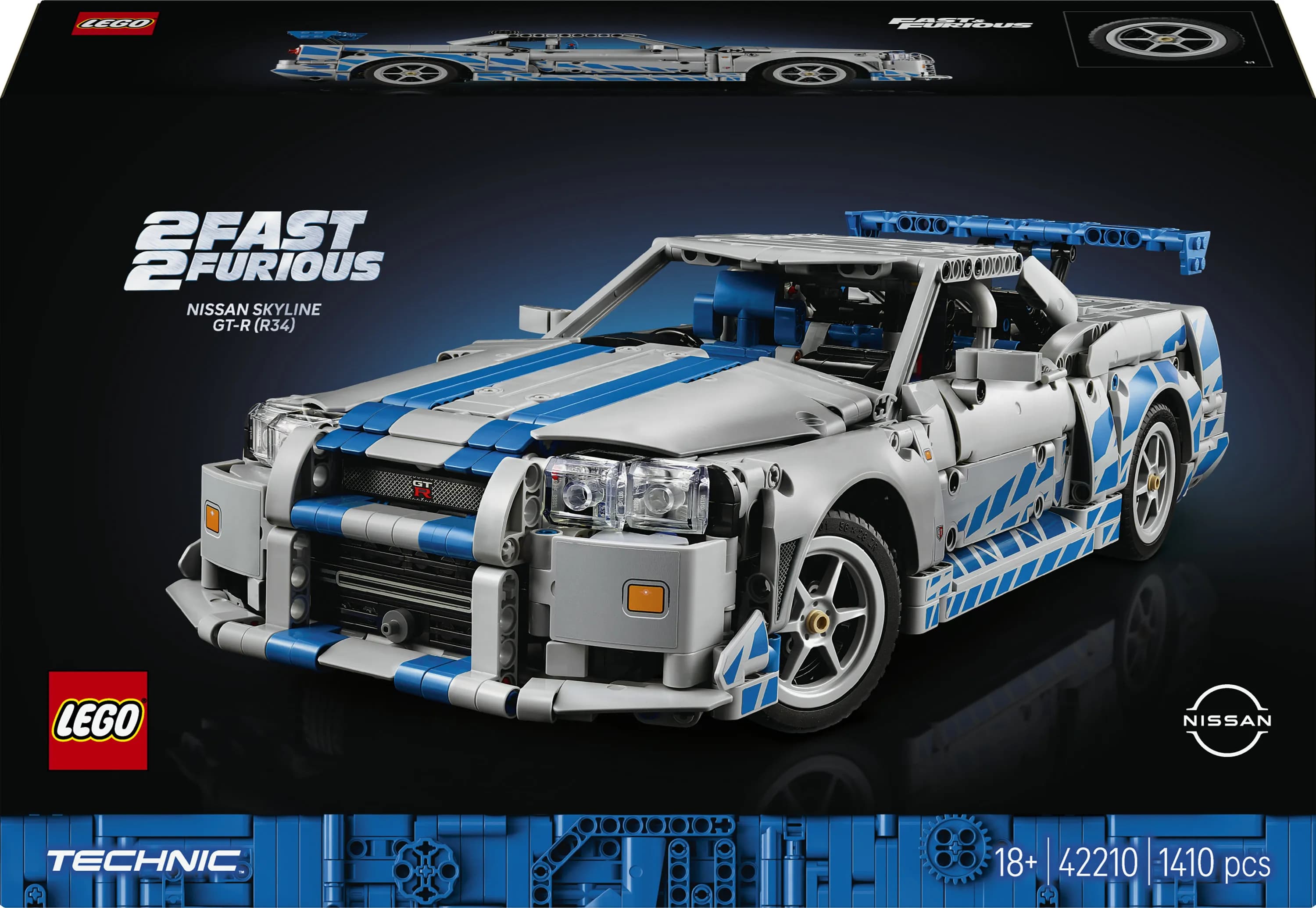 LEGO Technic 2 Fast 2 Furious Nissan Skyline GT-R (R34) 42210