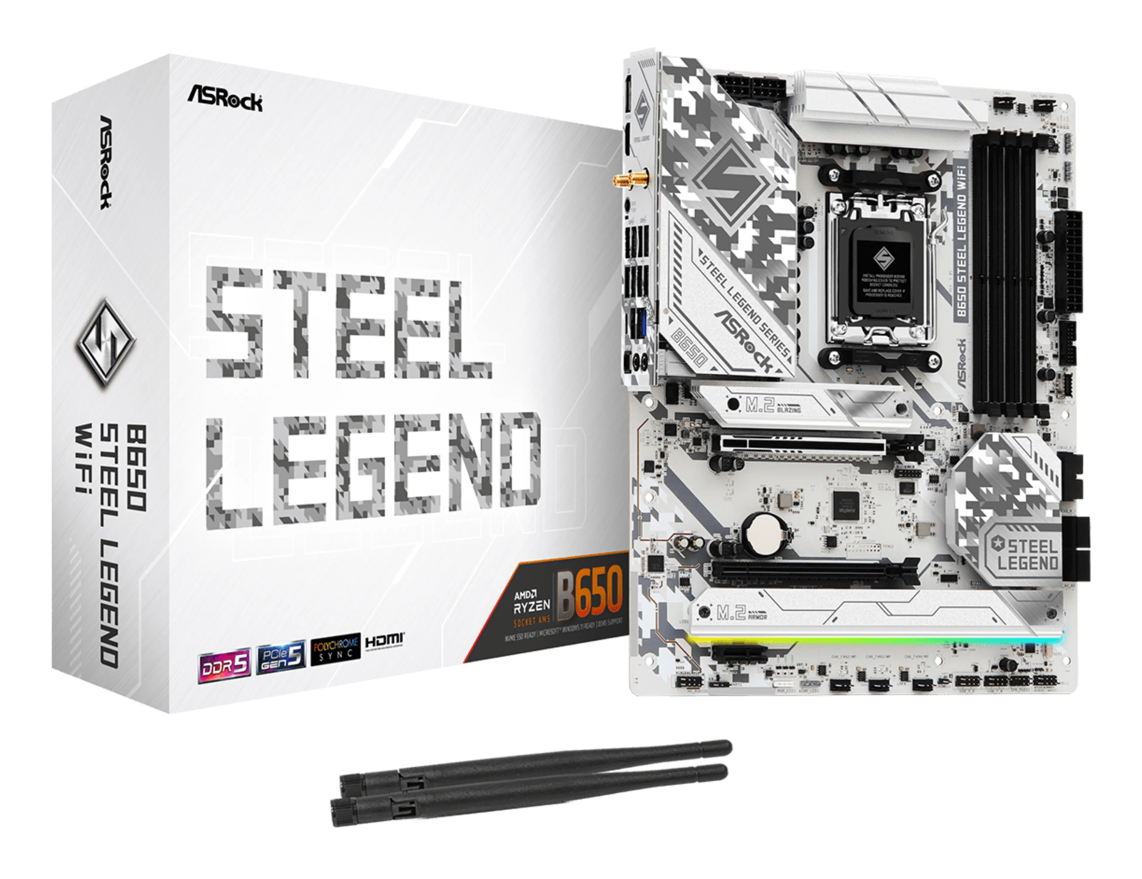 ASRock B650 Steel Legend WiFi AM5 ATX -emolevy