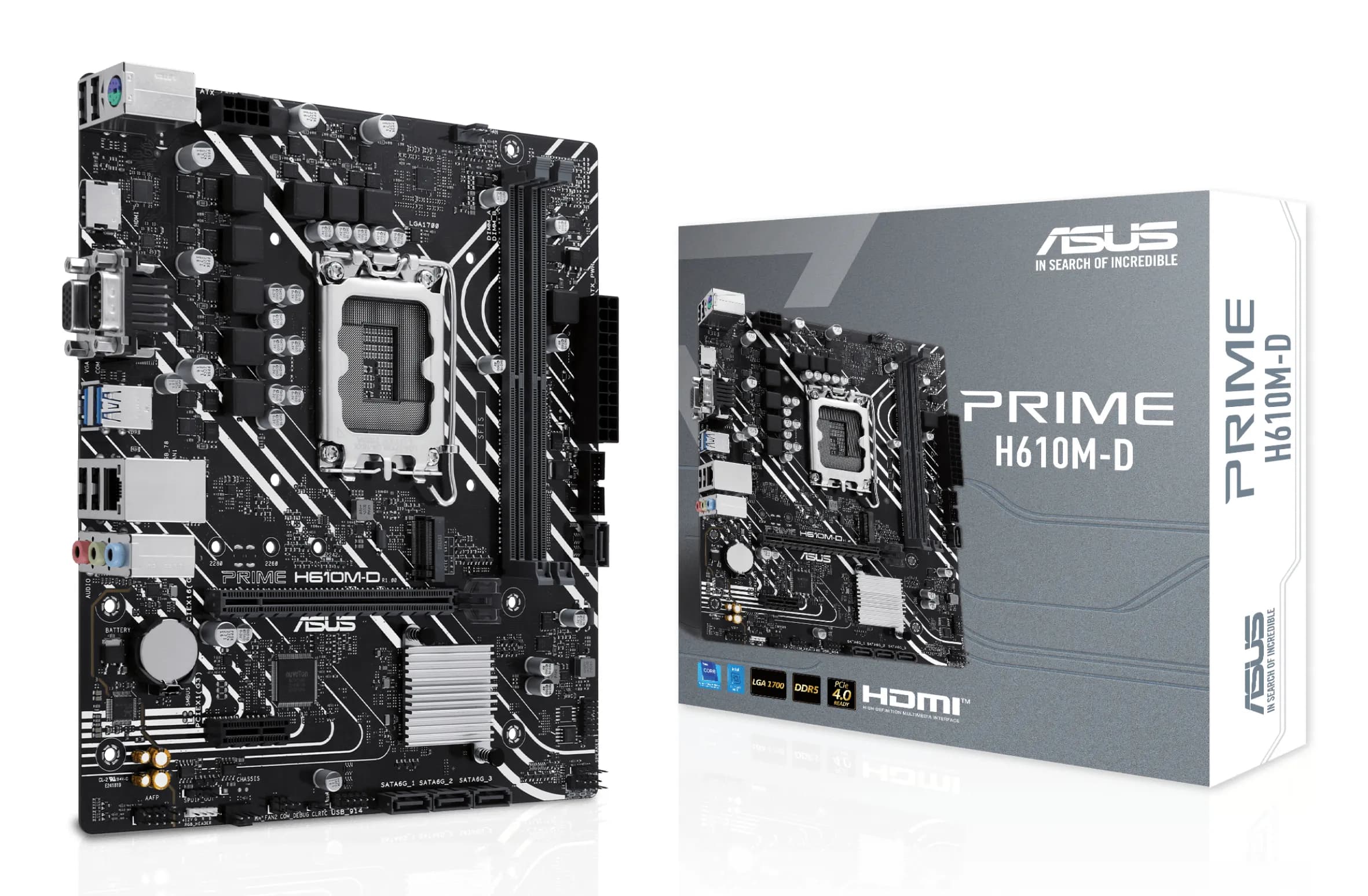 Asus PRIME H610M-D LGA1700 mATX -emolevy