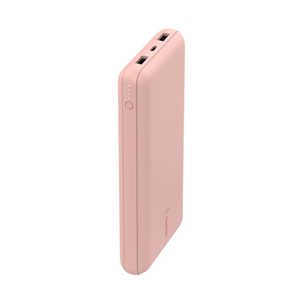 Belkin20K Power Bank,USB-A & C 15w,Rose Gold