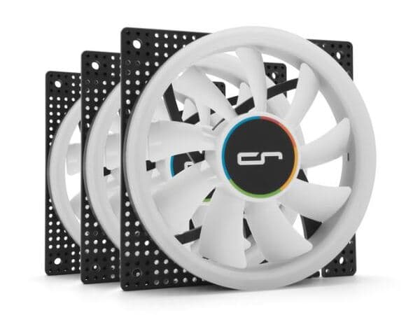 CRYORIG Crona X 120 mm PWM ARGB Kotelotuuletin - Valkoinen (3 kpl)