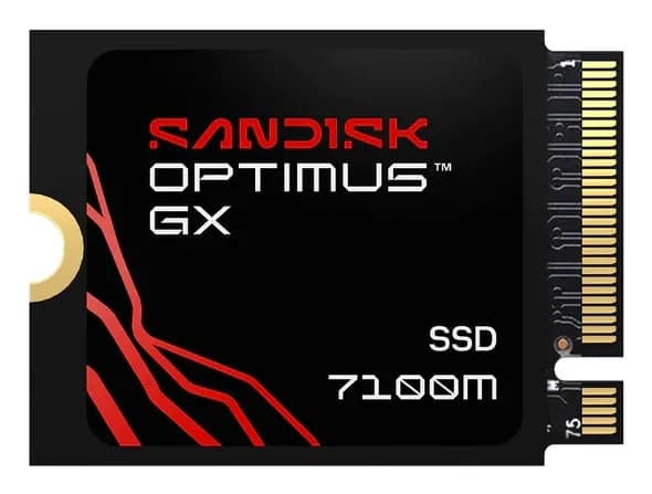 SanDisk Optimus GX 7100M 2 Tt M.2 2230 PCIe 4.0 x4 NVMe -SSD-levy