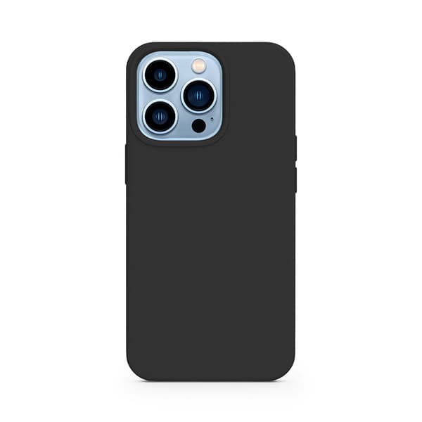 Epico Mag+ Silicone, iPhone 13 mini -suojakuori, Musta