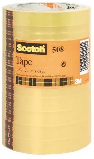 Teippi Scotch 508 15mmx66m tornimainen kirkas (10)