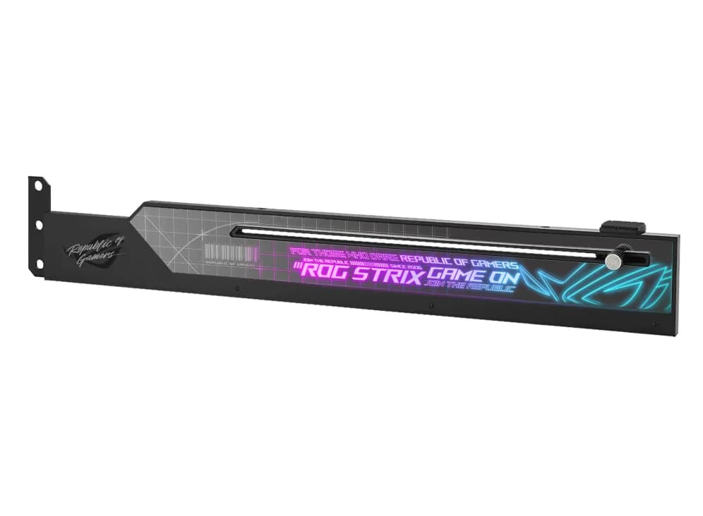 ASUS ROG Strix -näytönohjaimen tukikiinnike, ARGB