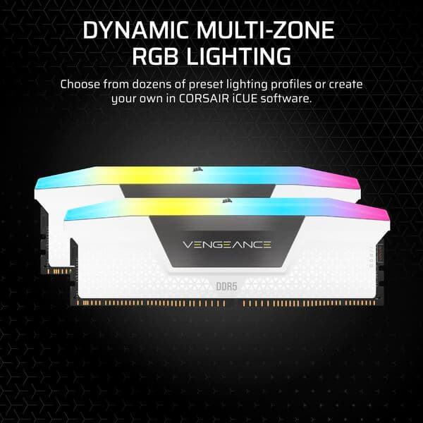 VENGEANCE RGB Light Enhancement Kit 0 Gt DDR5 6000 MHz -muisti, valkoinen