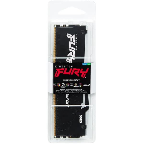 Kingston FURY Beast RGB 16 Gt (1 x 16 Gt) DDR5 5200 MHz, CL40 -muisti (XMP)