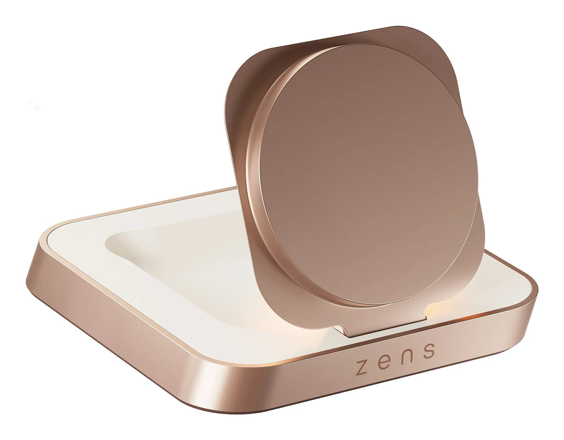 ZENS Wireless Charger Nightstand Qi 15W Copper