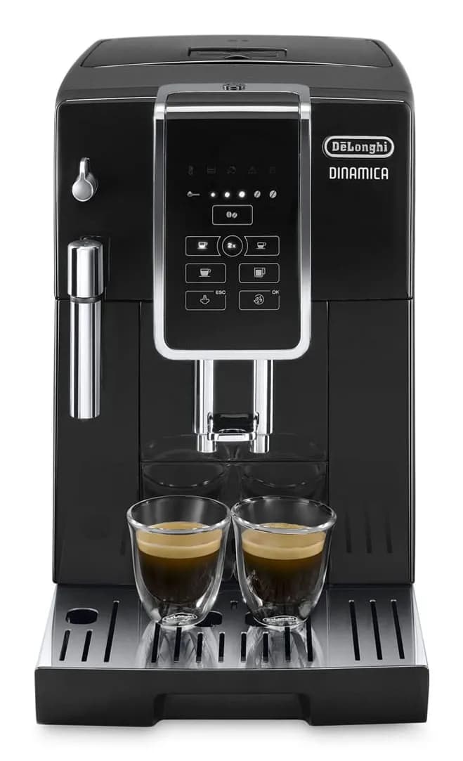 DeLonghi Dinamica ECAM 350.15.B -täysautomaattinen espressokone, musta