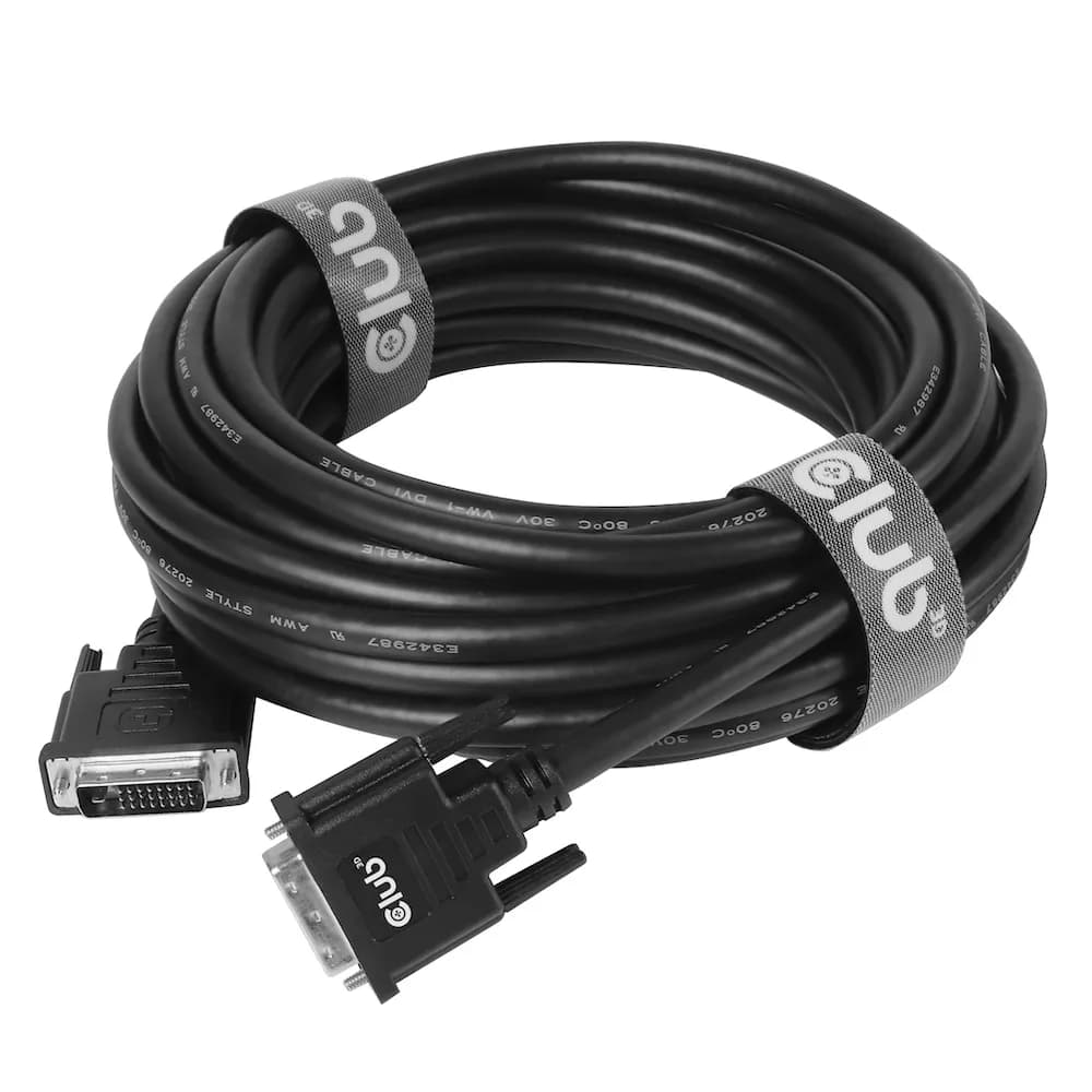 CLUB 3D DVI-D Dual Link -kaapeli, 10 m, musta