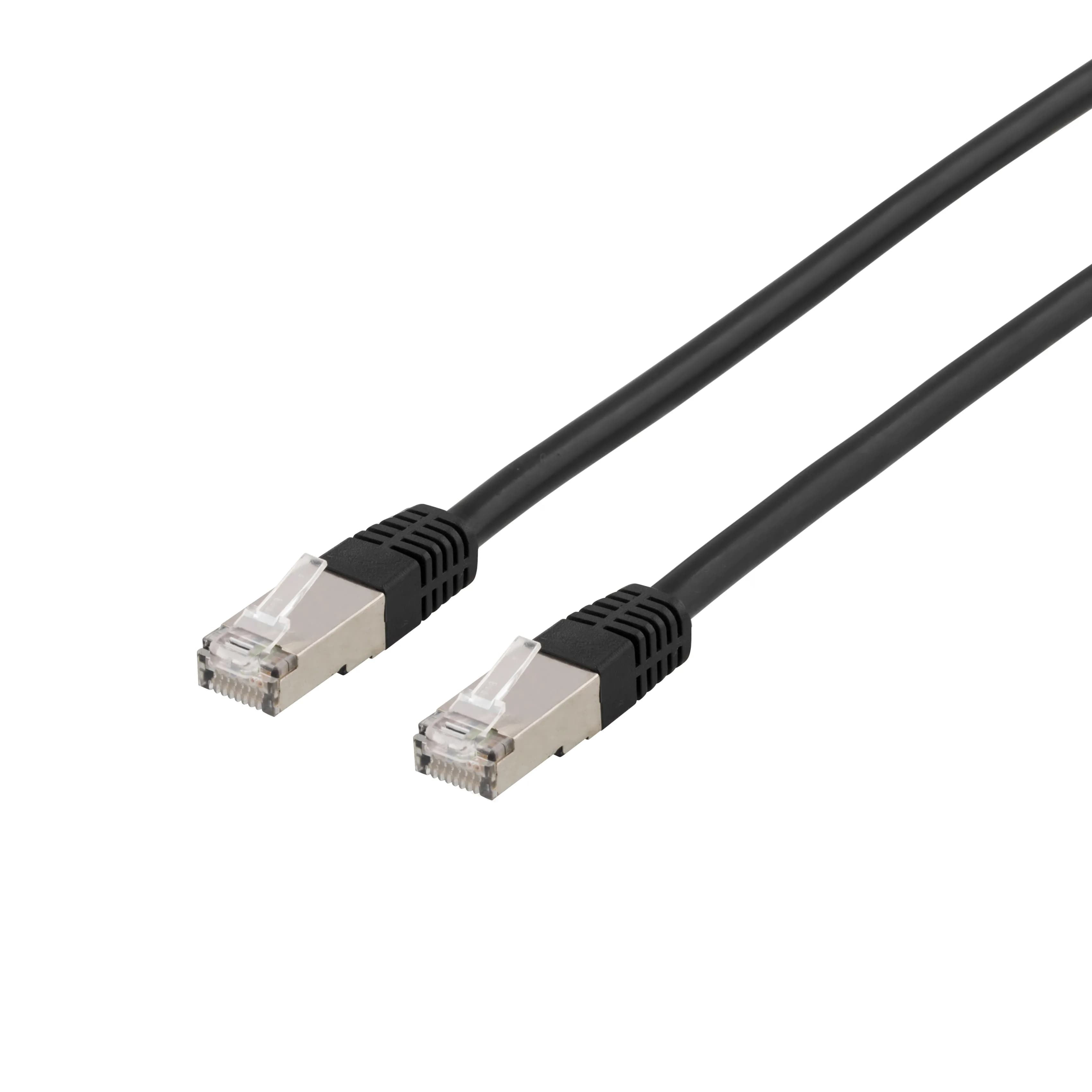 Deltaco Cat6a U/FTP RJ45 10m -verkkokaapeli, musta