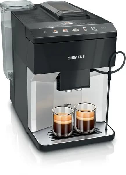 Siemens EQ.500 Classic TP511D01 -täysautomaattinen espressokone, metallinhohtoinen hopea