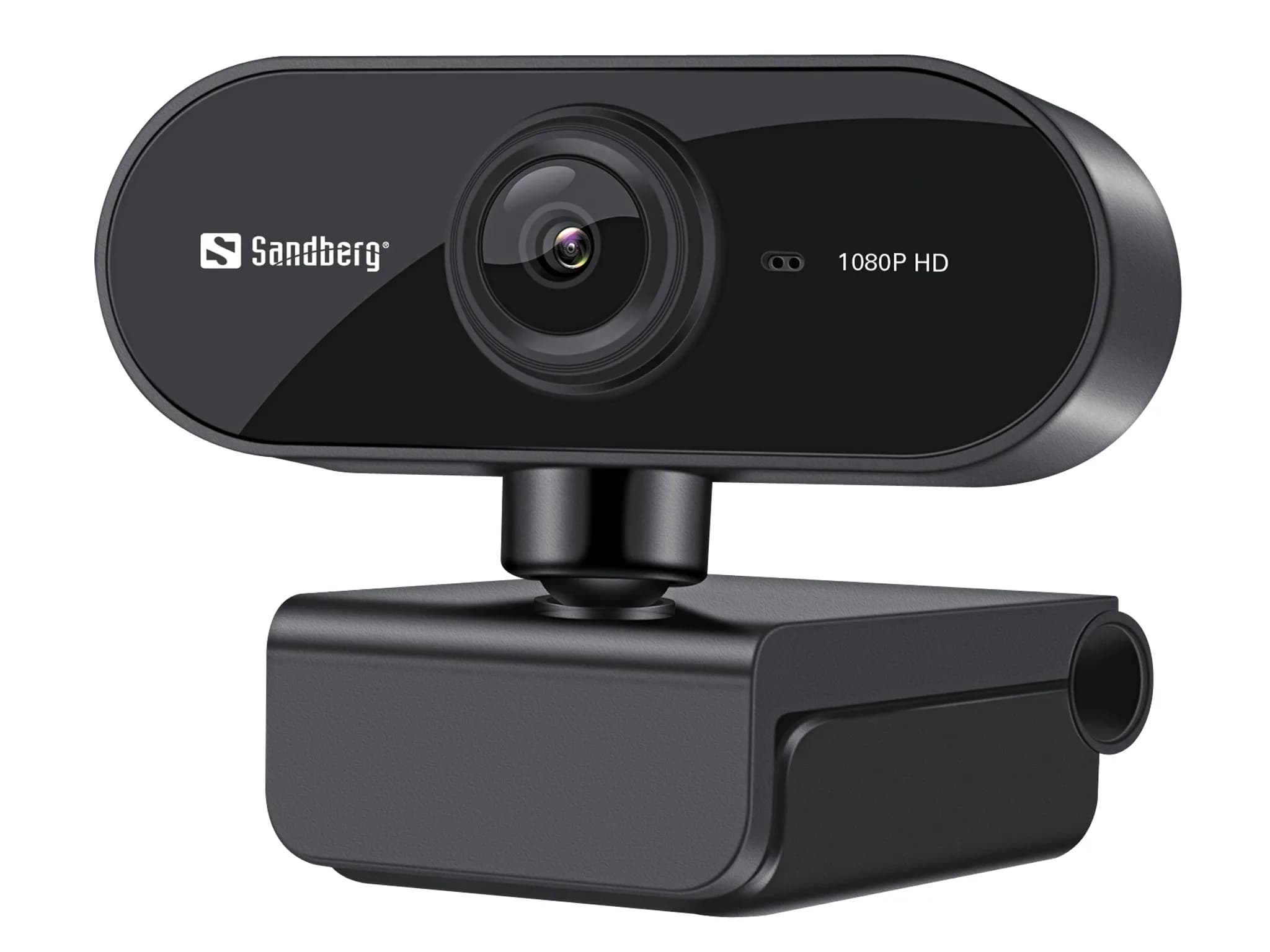Sandberg USB Webcam Flex Full HD 1080p -webkamera, musta