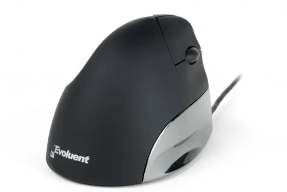 Evoluent Standard -langallinen ergonominen hiiri, musta