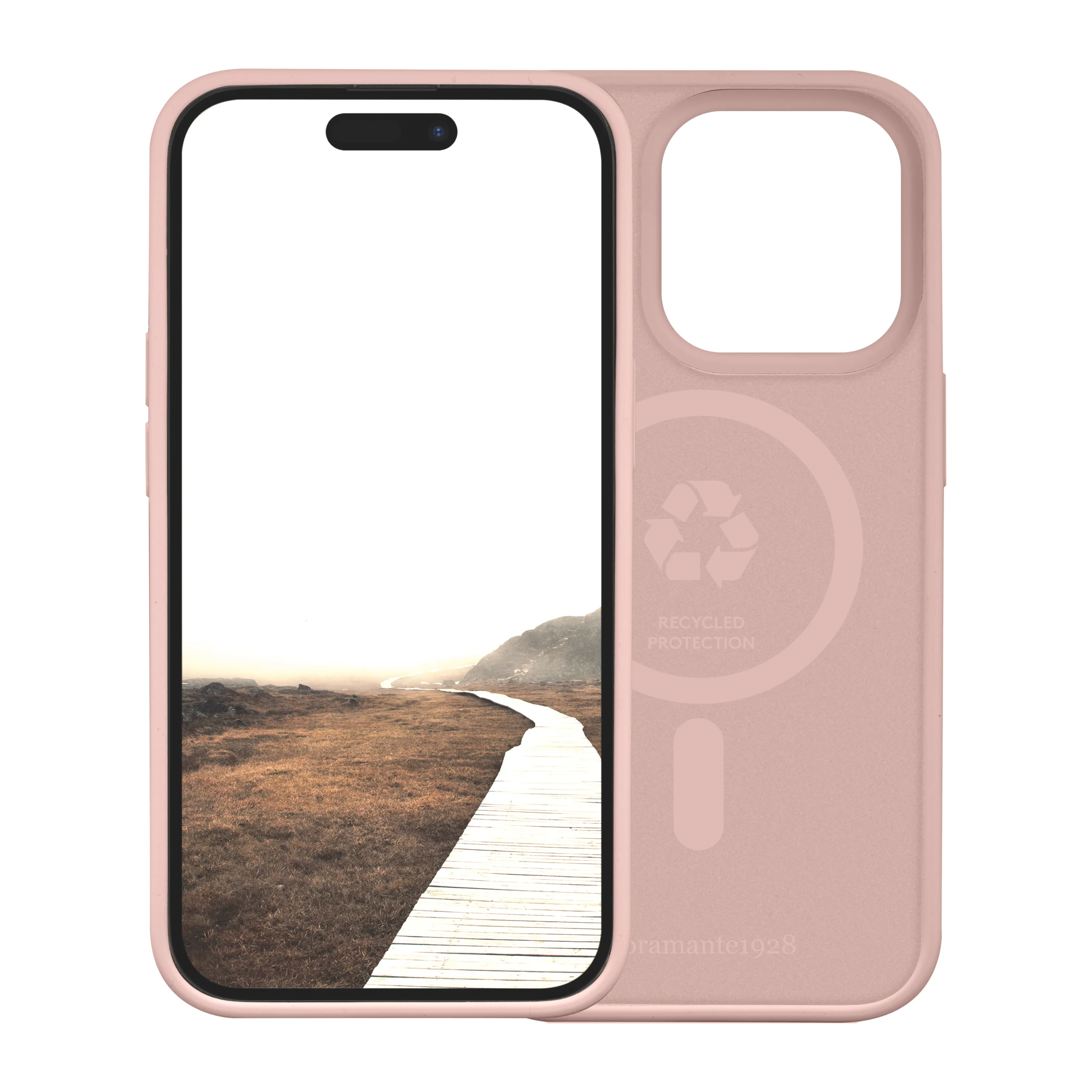 Dbramante1928 Monaco MagSafe, iPhone 15 Pro -suojakuori, Pink Sand