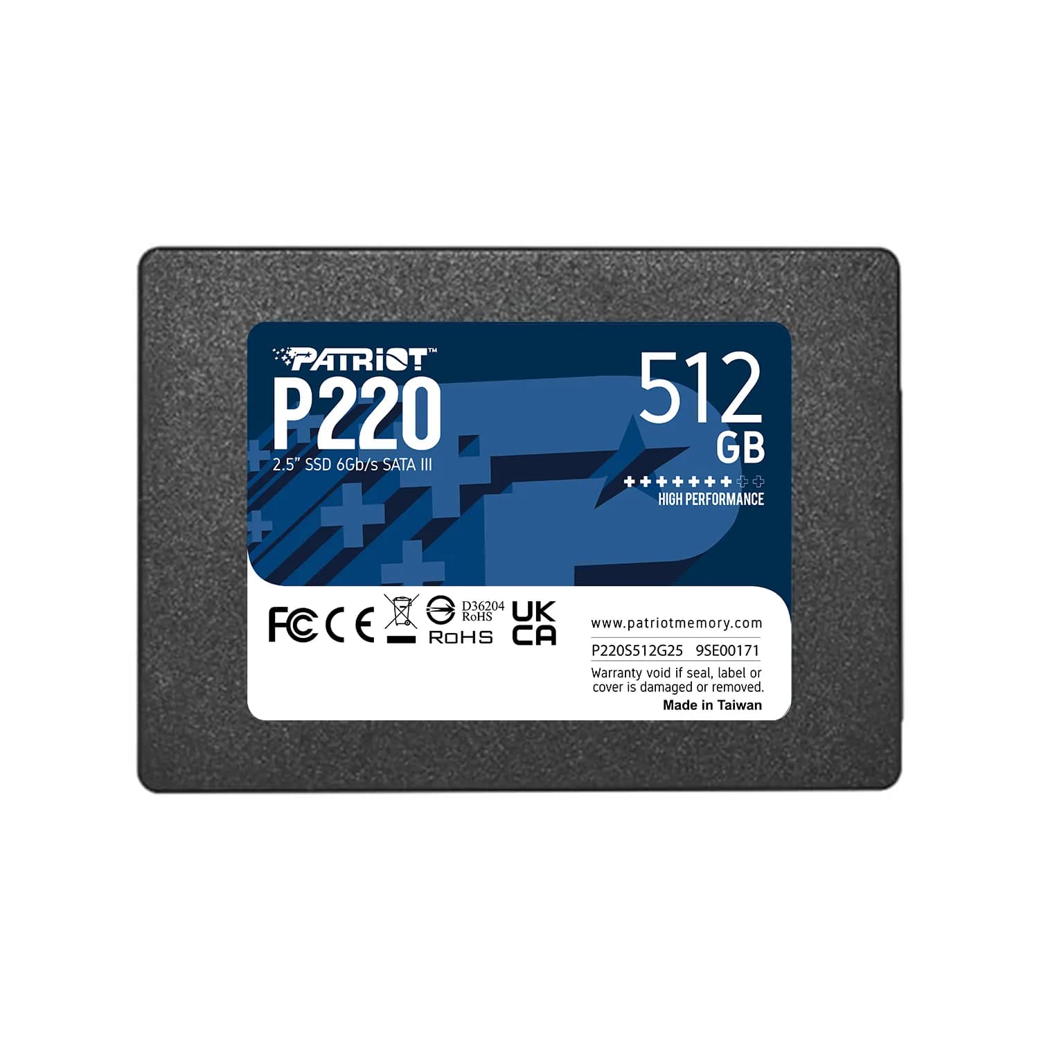 Patriot P220 512 Gt 2,5" SATA -SSD-levy
