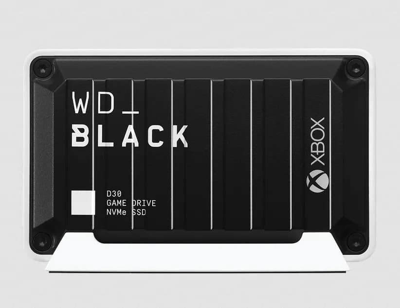 Western Digital D30 Game Drive SSD 1 Tt USB 3.2 Gen 2 (USB-C) -ulkoinen SSD, kannettava, Xbox Series X|S -yhteensopiva, musta