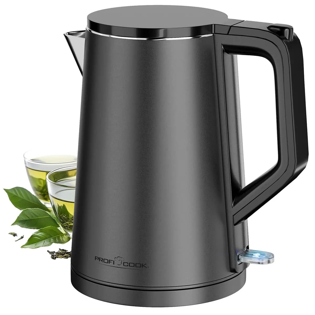 ProfiCook PC-WK 1290 -vedenkeitin, 1,5 l, 2200 W, Anthracite