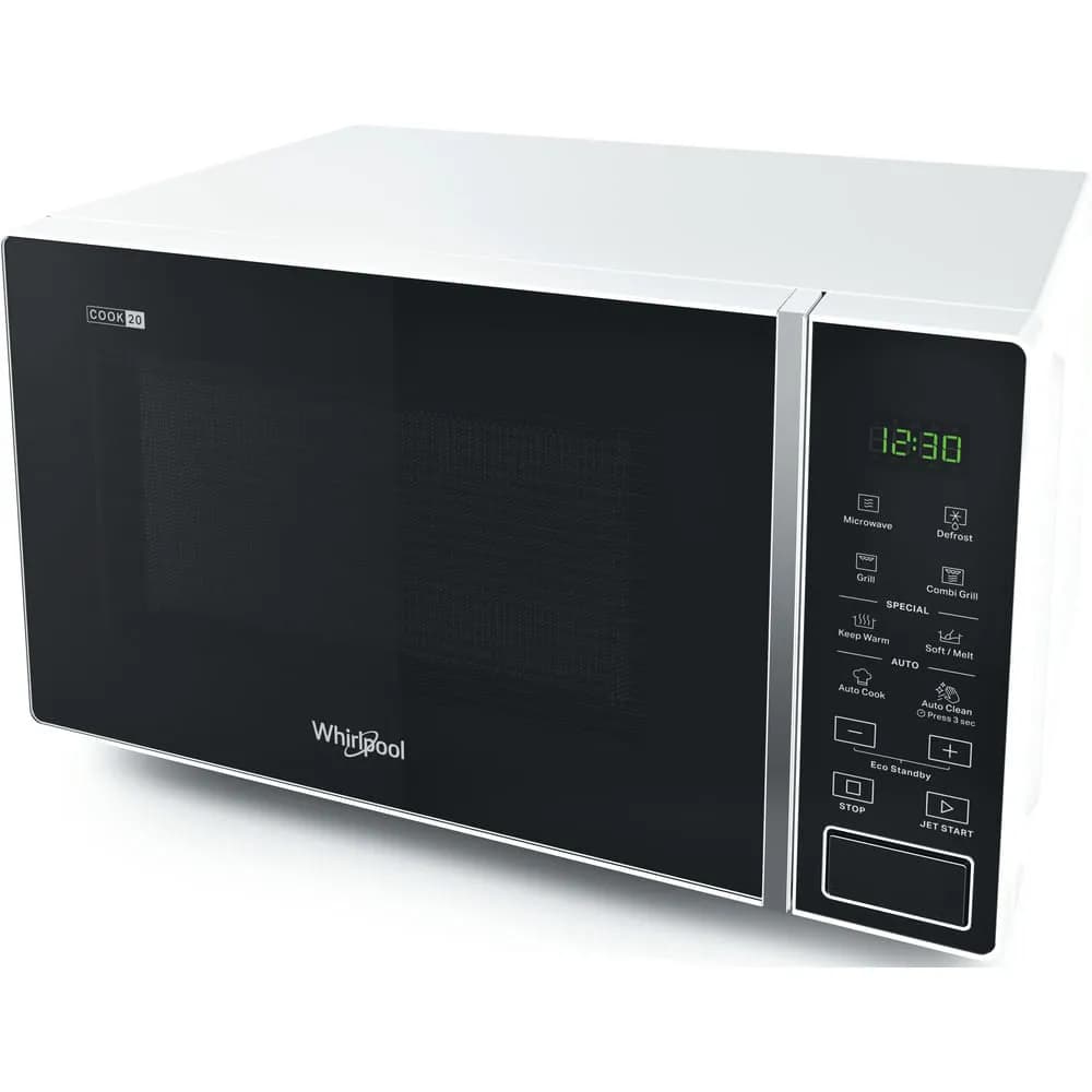 Whirlpool MWP 203 W - Mikroaaltouuni, Teräs